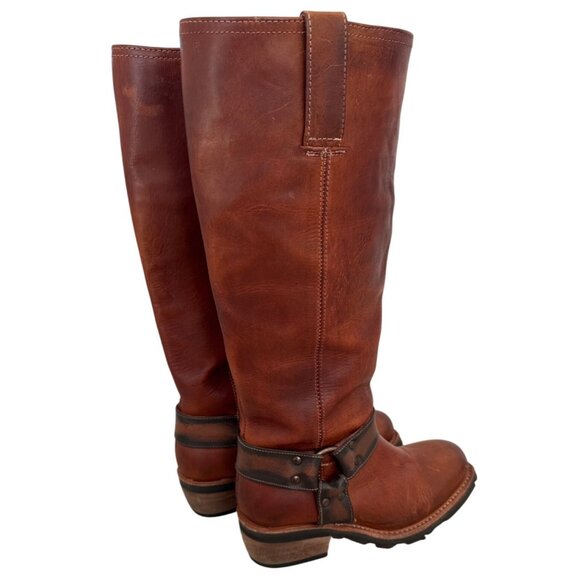 Freebird Women's Wagner Brown Leather Harness Boots Size 6 - Picture 3 of 8